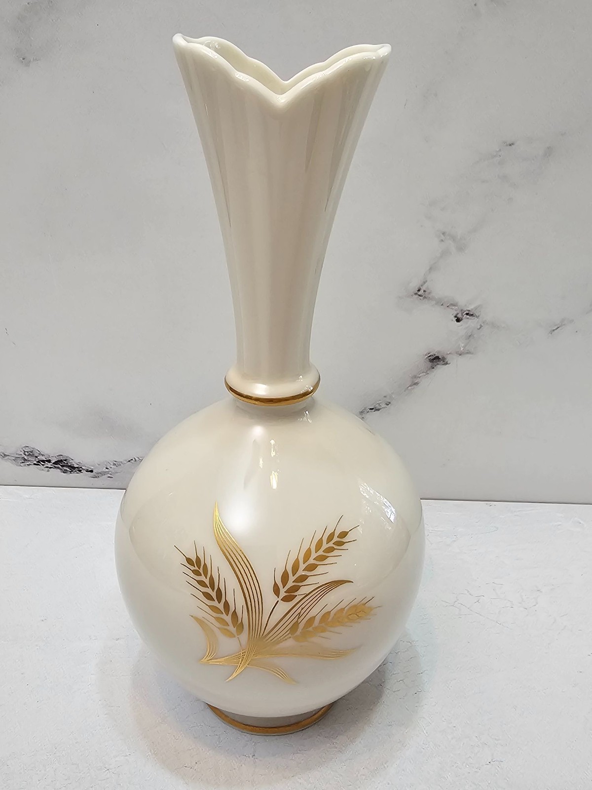 Vintage Lenox Golden Wheat Bud Vase 8\