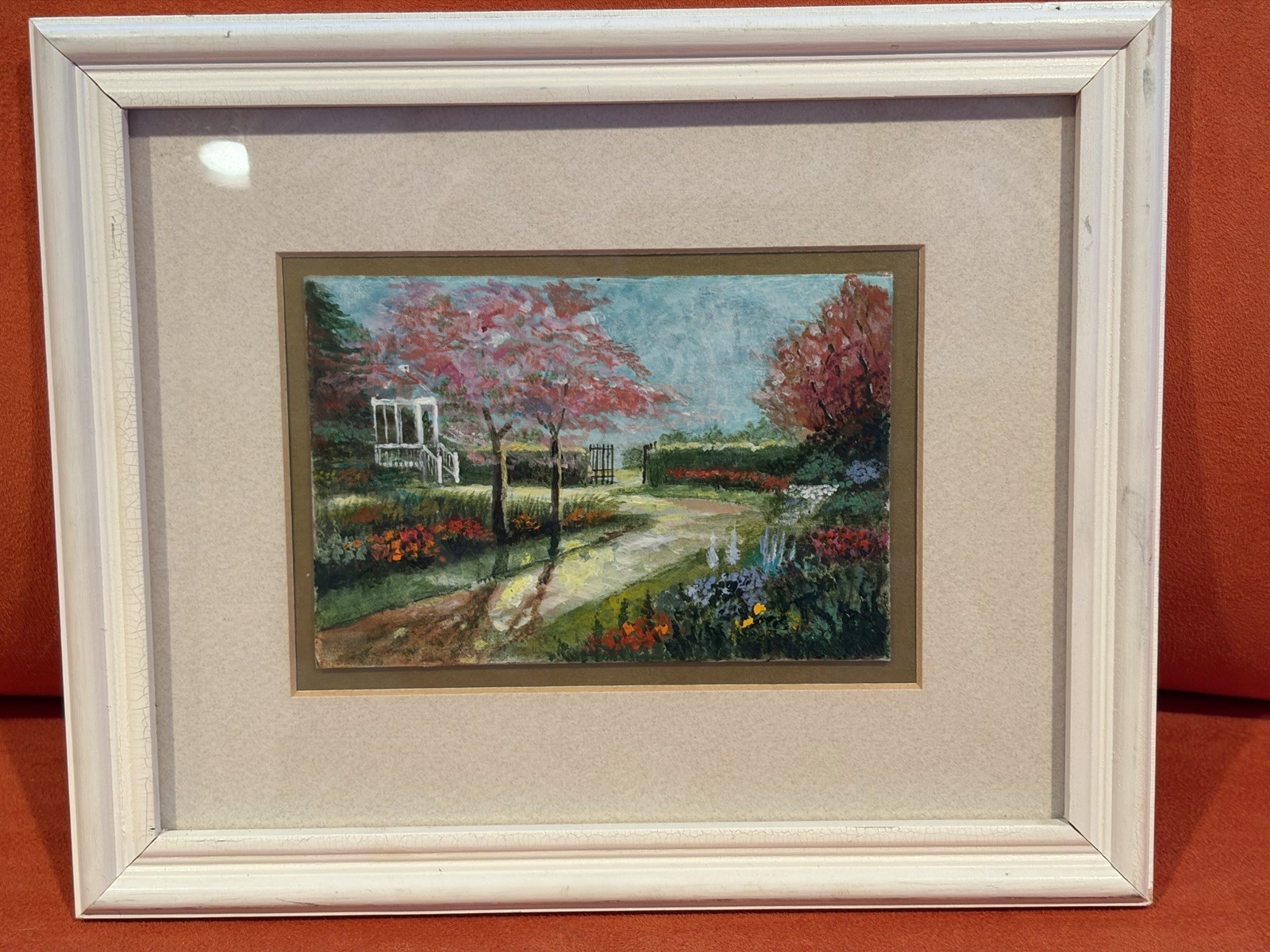 Vtg Wall Art. Wooden Frame