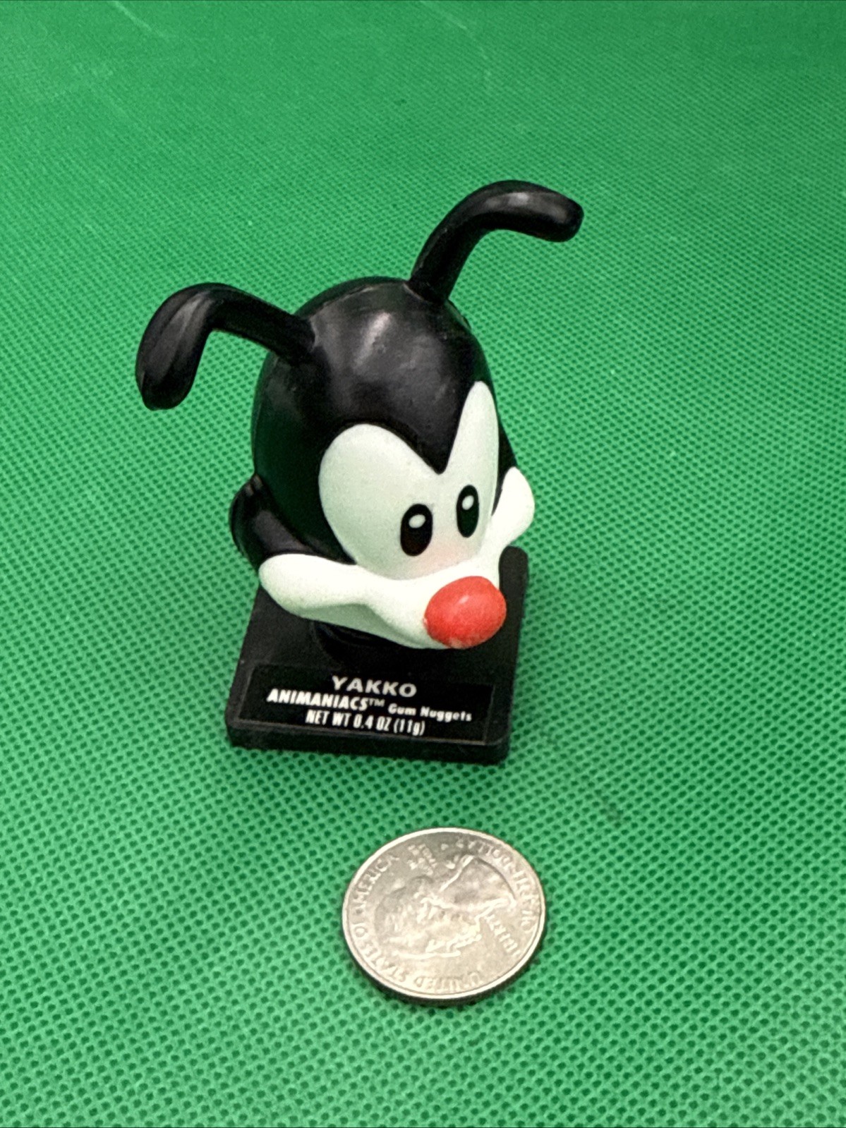 Vintage 1995 Topps YAKKO Bubble Gum Head Container 3” candy ANIMANIACS 1990’s