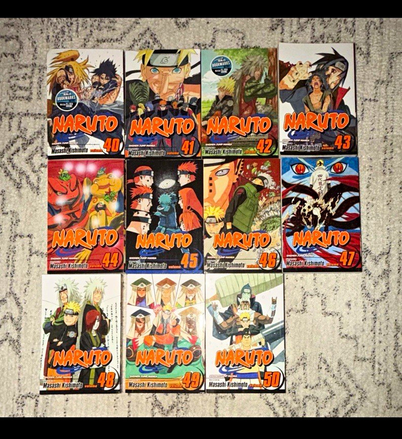 Naruto Manga Lot Paperback Masashi Kishimoto VIZ English 40-50,1,5,8,9,16,24