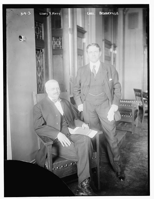 Photo:Lewis F Mott Chas Baskerville 1900s Portrait Men in Suits
