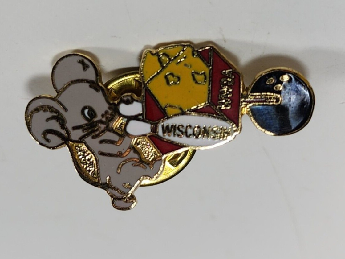 Vintage 1980s WWBA Women\'s Bowling Hat Lapel Pin 1\