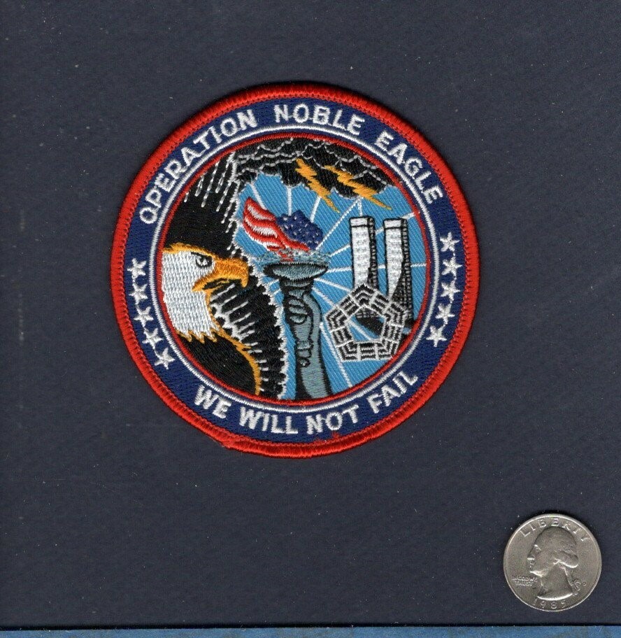 Operation Noble Eagle USAF US NAVY USMC US ARMY USCG Veteran Jacket Patch
