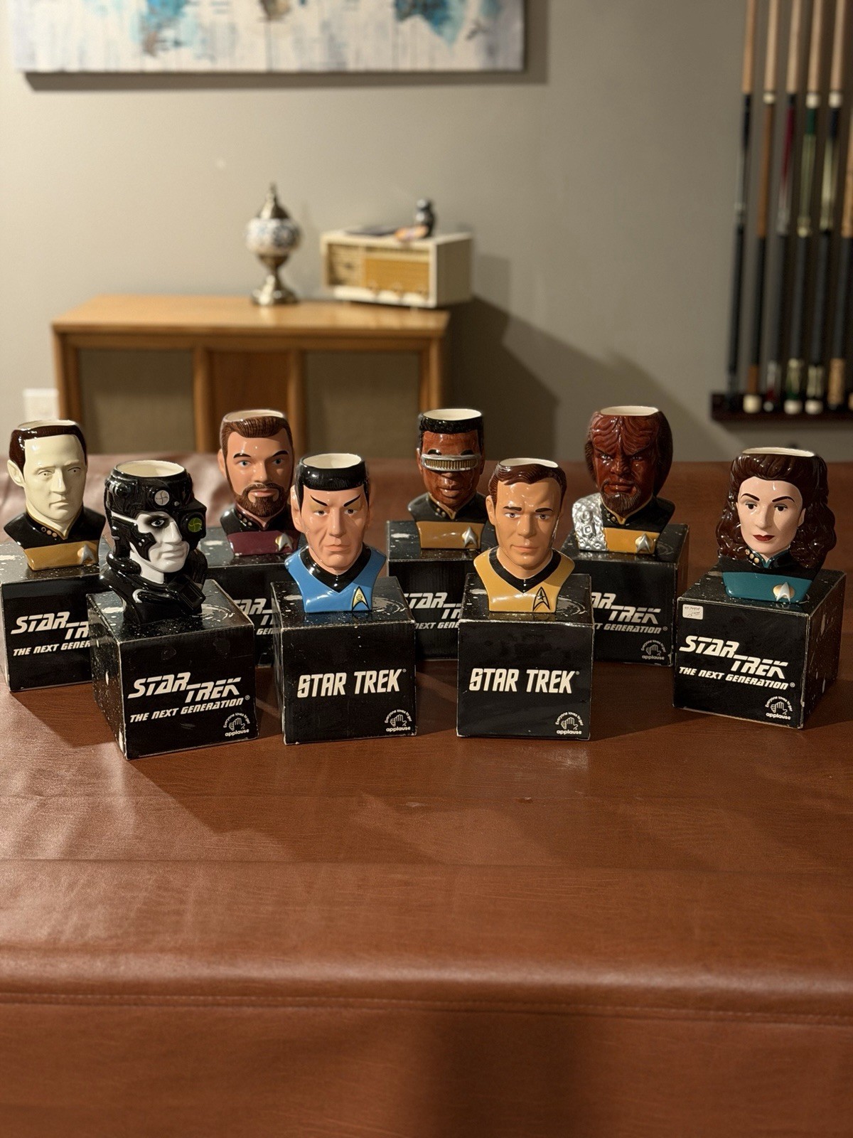 Star Trek 1994 Applause Character Mugs Bust Collectible