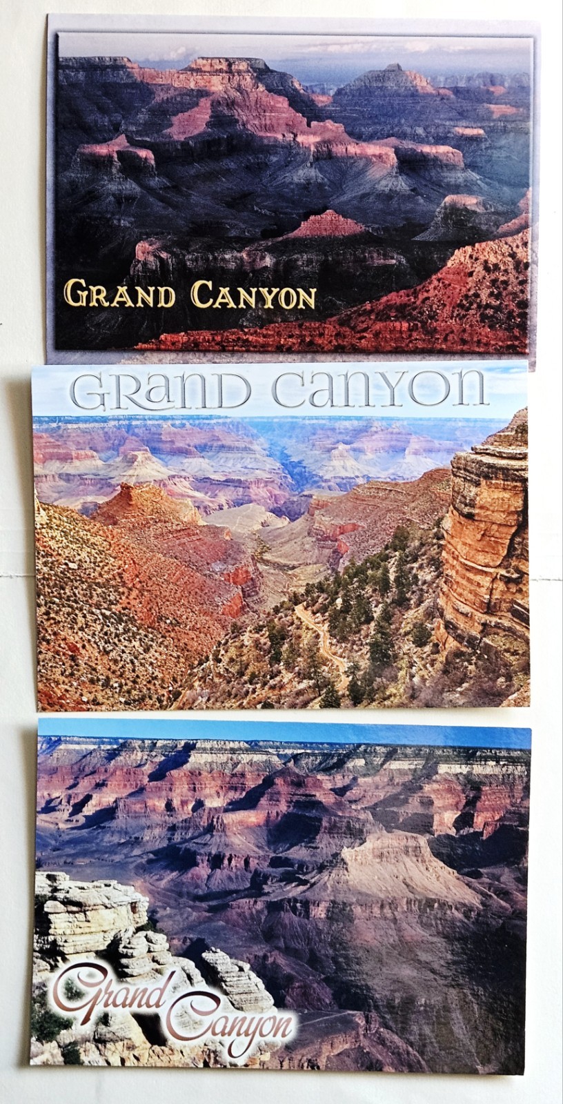 Arizona Postcards. Grand Canyon.  Lot Of 3.