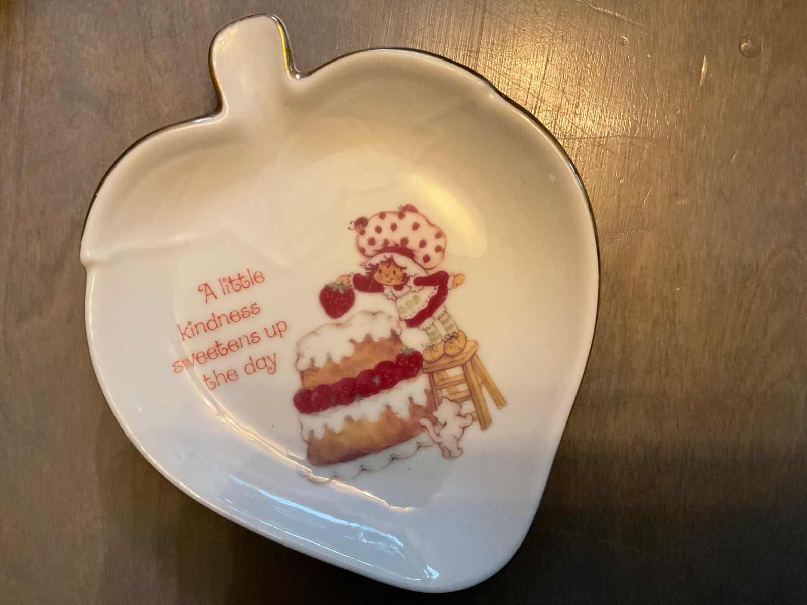 Vintage Strawberry Shortcake Porcelain Trinket Dish Designers Collection