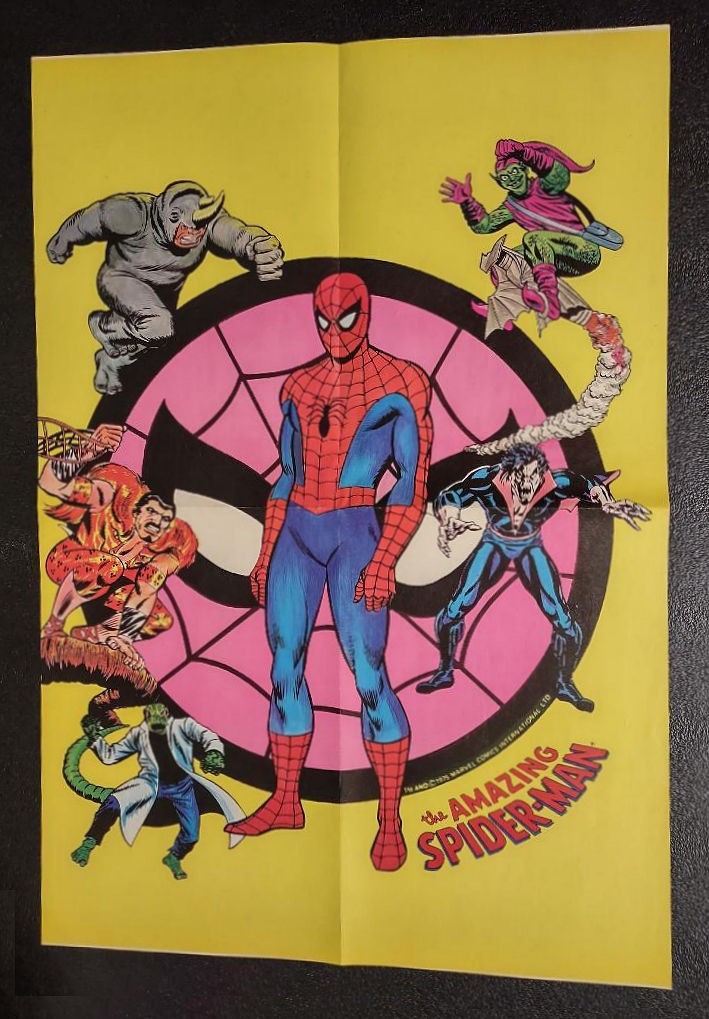 1975 Spider-man poster:22 1/2 x 15.5, Marvel Green Goblin,Kraven,Morbius,Amazing 1975 Spider-man poster:22 1/2 x 15.5, Marvel Green Goblin,Kraven,Morbius,Amazing
