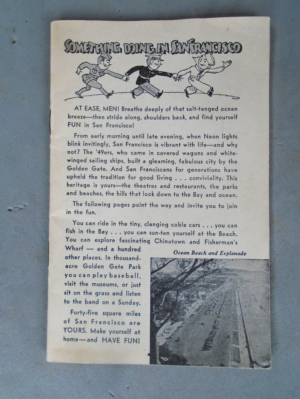 Something Doing In San Francisco, WWII era guide book