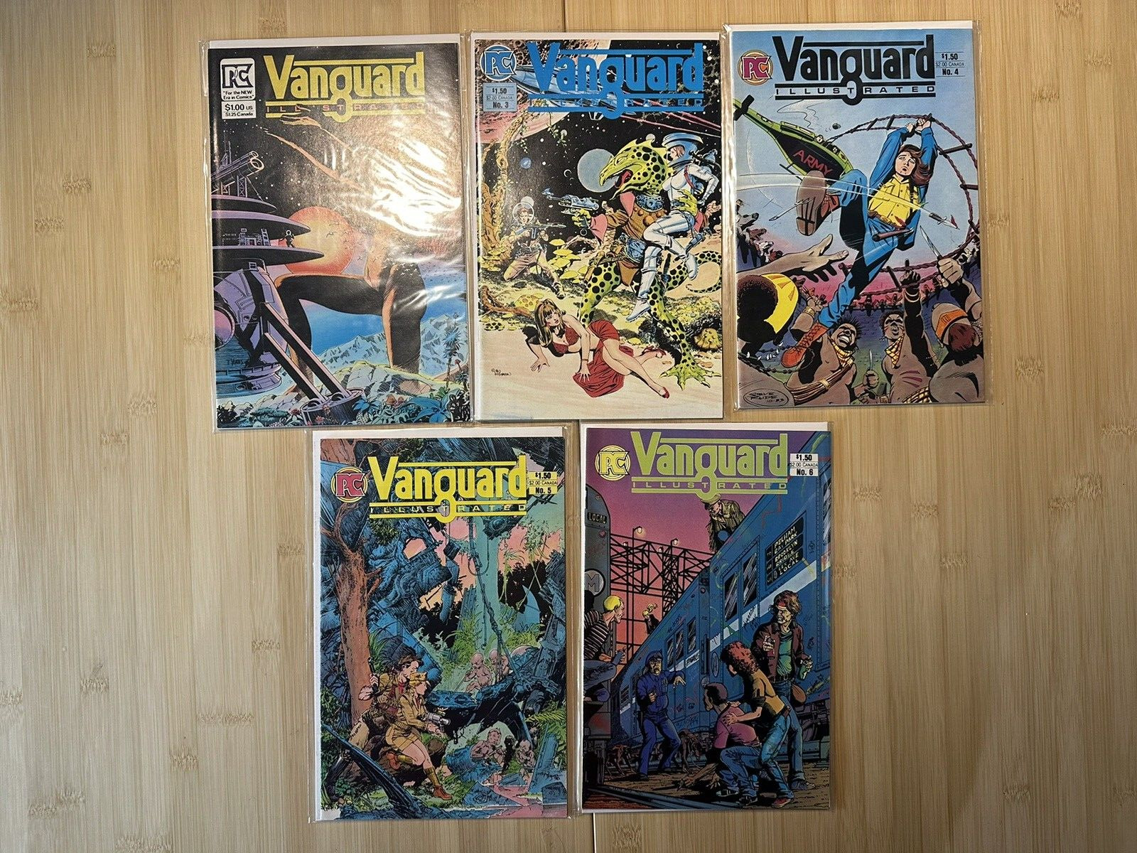 Vanguard Illustrated #1,3,4,5 (1983/84) Pacific Comics