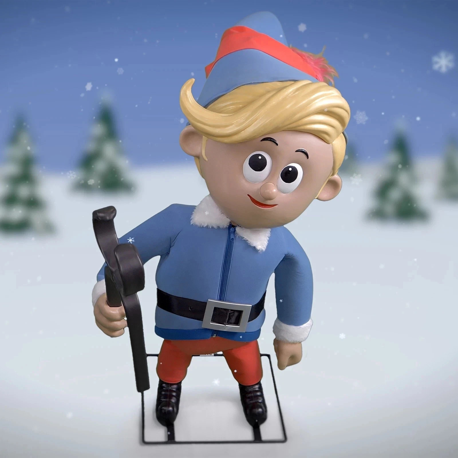 3-ft  Animatronic Rudolph the Red-Nosed Reindeer Hermey the Elf Christmas Décor