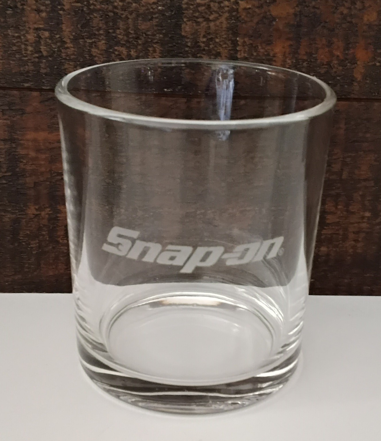 Snap-On Tools Replacement Clear 8 Oz Glass w/ Snap-On Logo Etched On Front