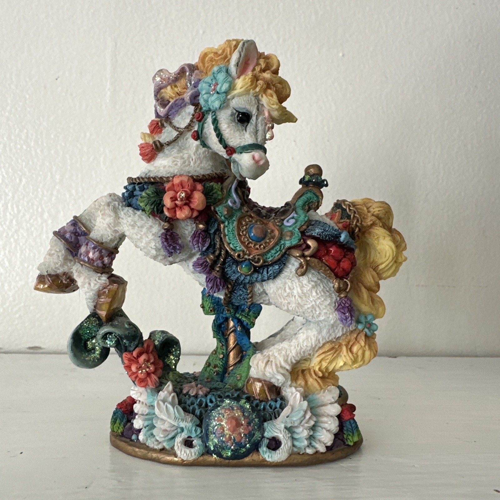 1998  Possible Dreams LTD Crinkle Carousel  659804 Galloping Crinkle Figurine