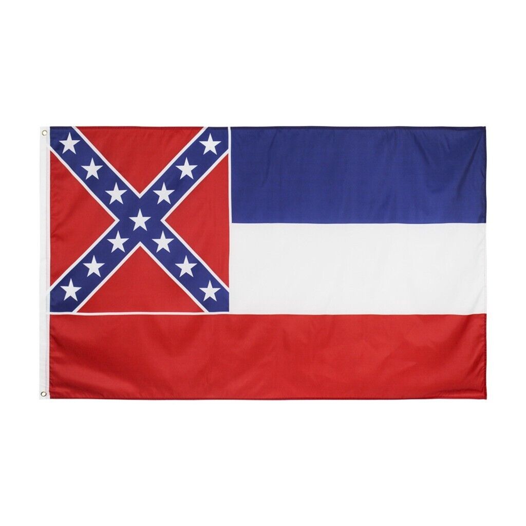 Environmental Mississippi State Flags Srong Long Lasting Flags Backyard 3*5Ft