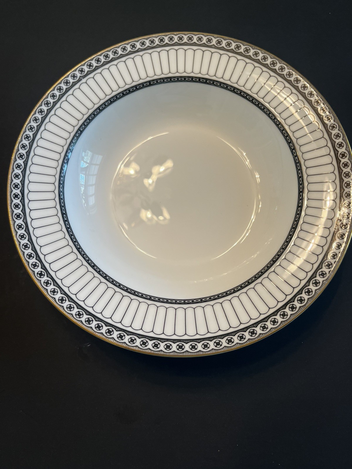 Wedgewood Colonnade Black Rimmed Soup Bowl 5968893