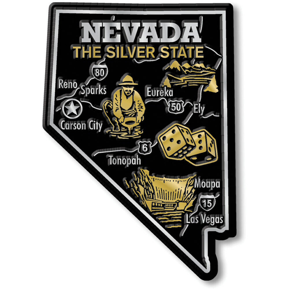 Nevada Giant State Magnet by Classic Magnets, 2.7\