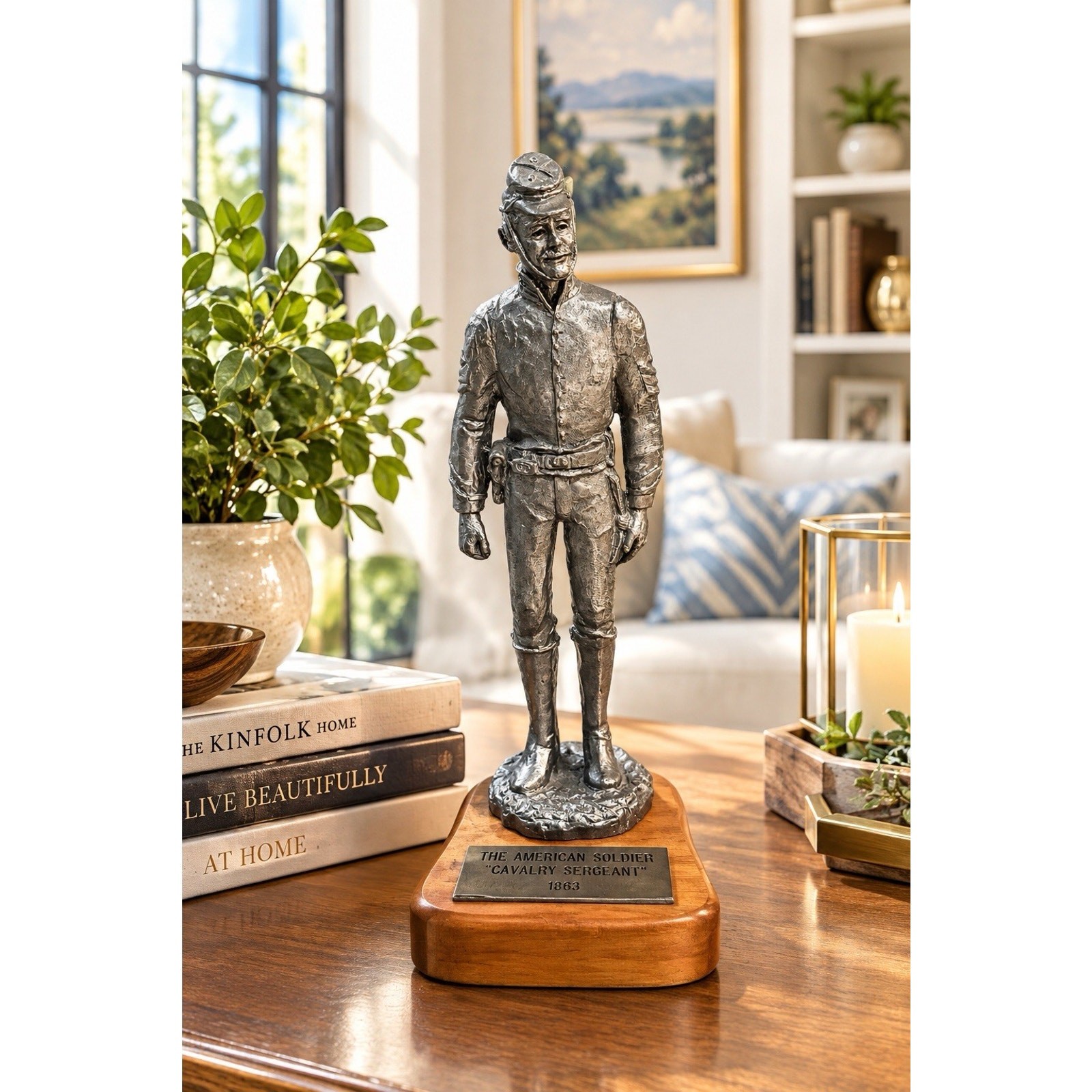 Michael Ricker Pewter Statue #783- The American Soldier “Cavalry Sergeant” 1863