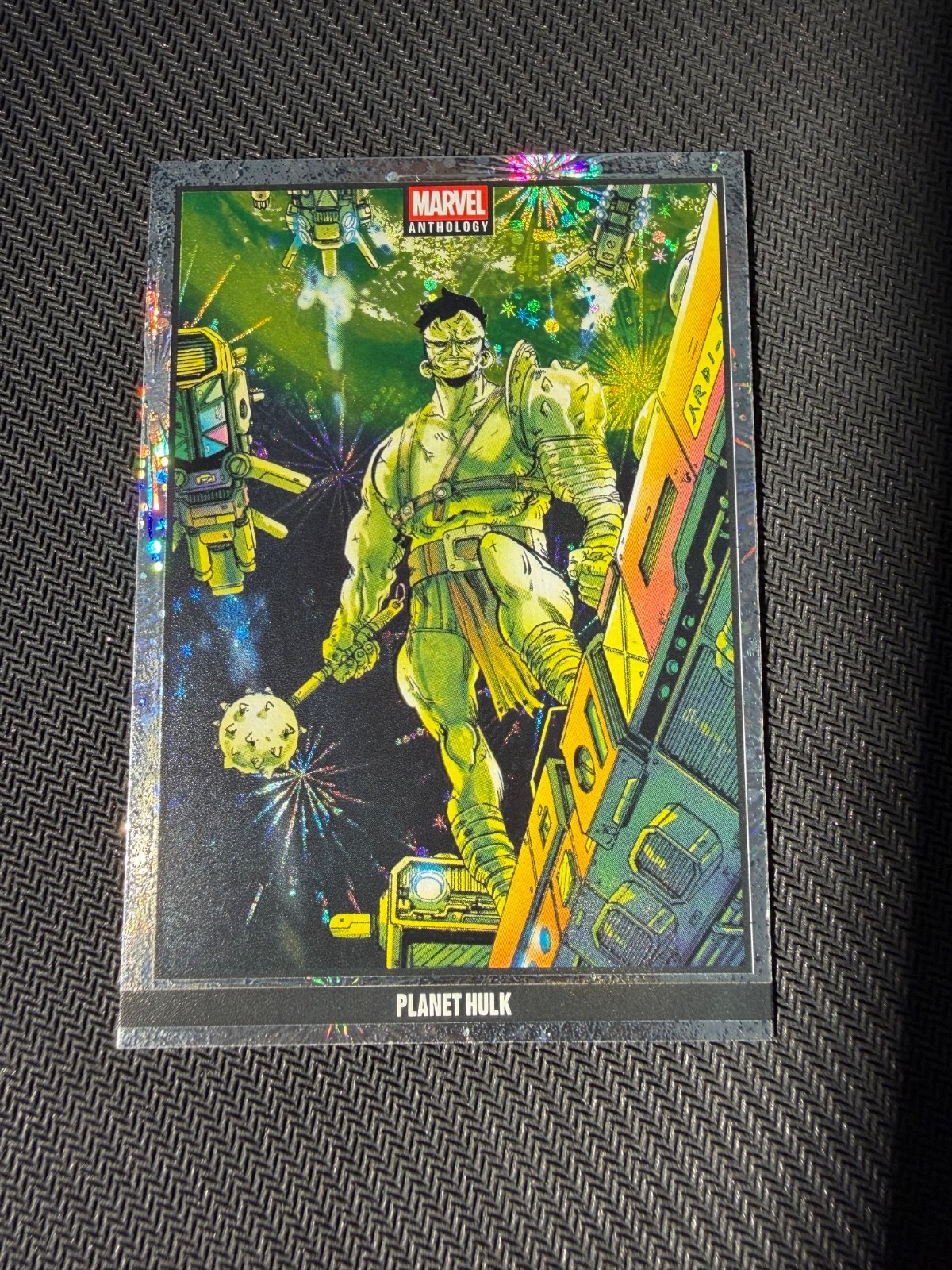 2025 Panini Marvel Anthology - 62 - Planet Hulk - 1 of 1 Fireworks Parallel 1/1
