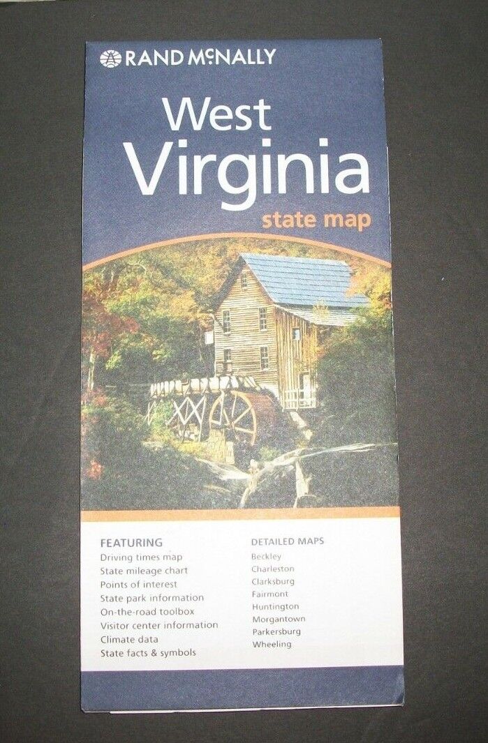 WEST VIRGINIA  STATE Rand McNally  2008 Paper Folded Map  NEW