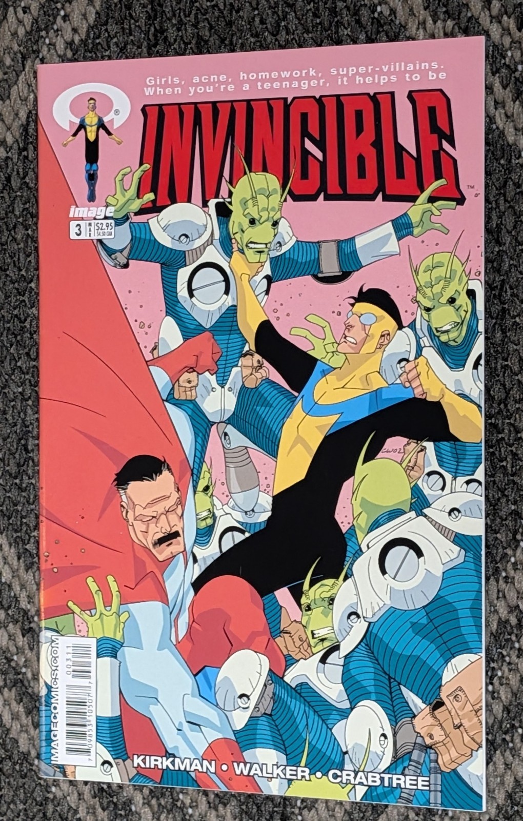 Invincible #3 VF Image 2003 1st Flaxans Omni-Man Cover Kirkman *Rusty Staples* Invincible #3 VF Image 2003 1st Flaxans Omni-Man Cover Kirkman *Rusty Staples*