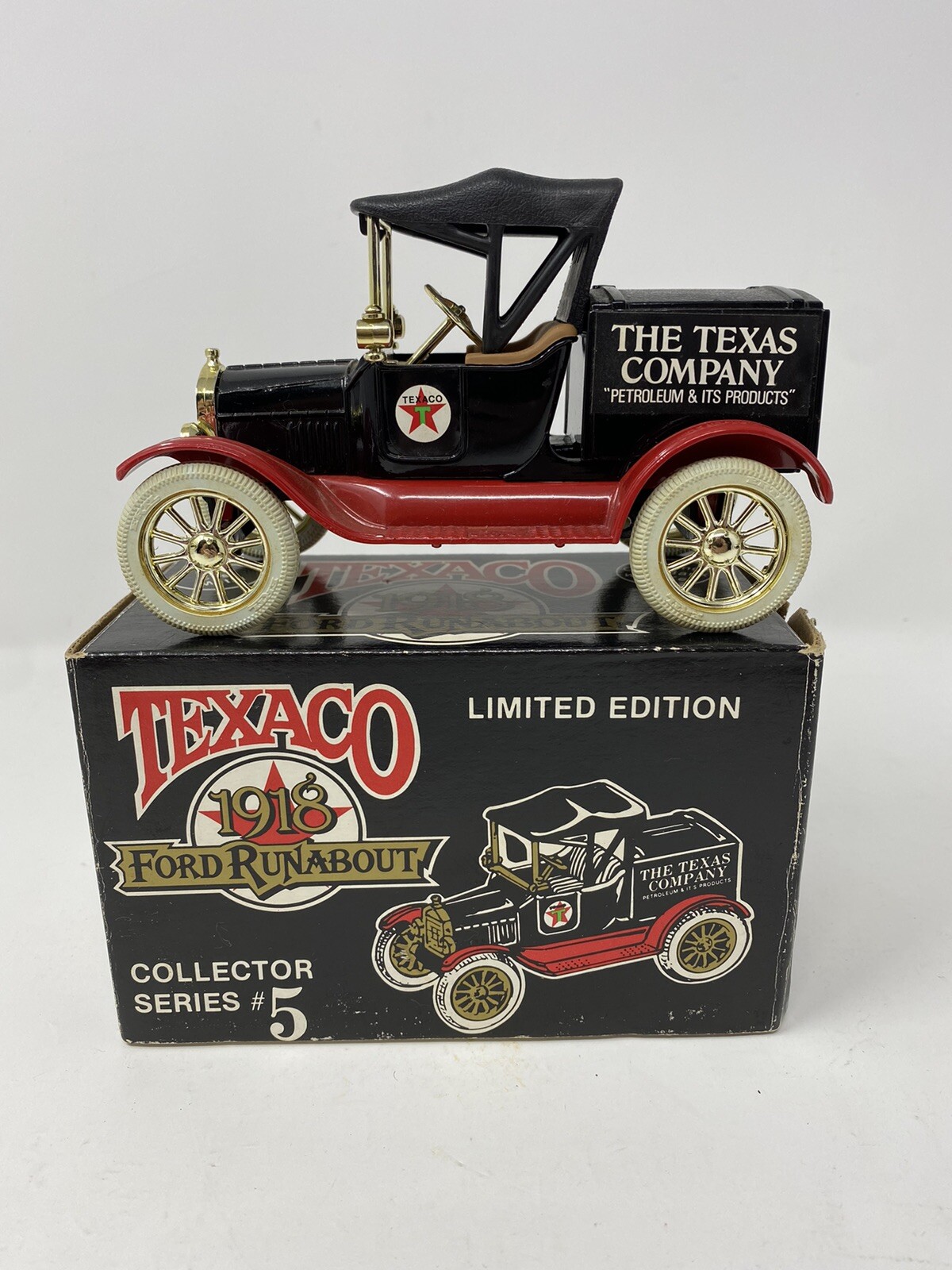 ERTL Texaco 1918 Ford Runabout Collector Series #5 Die Cast 1988