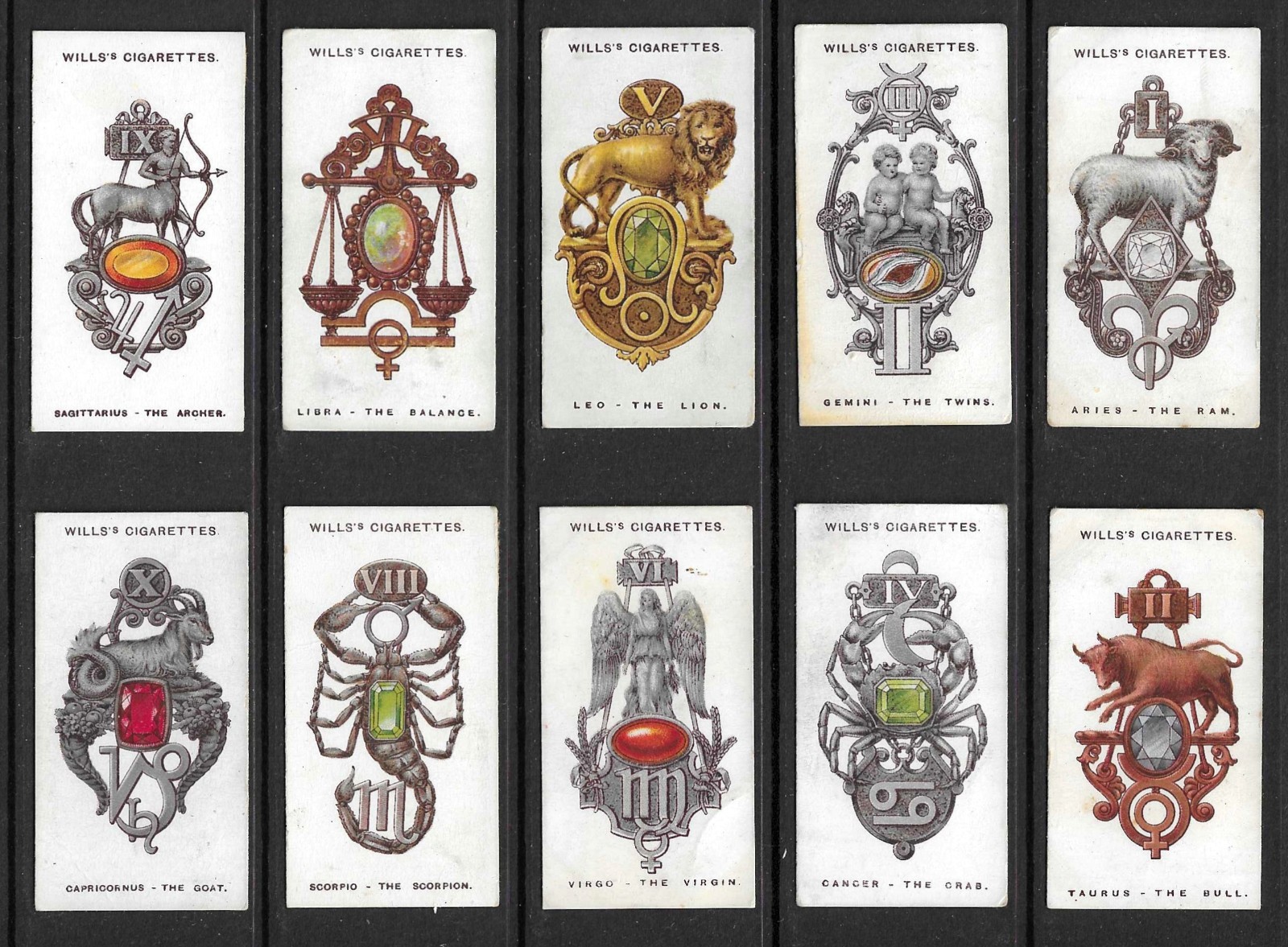 Wills 1923 LUCKY CHARMS set cigarette cards