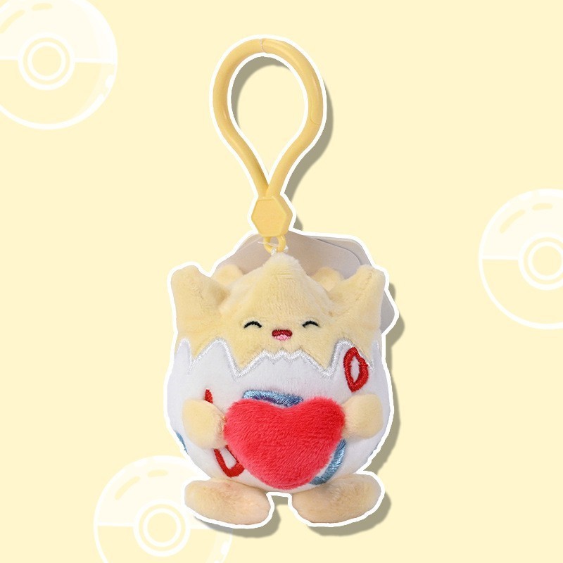 ❤️ Official Pokémon Togepi with Heart Plush Keychain Soft Bag Charm – Sealed New ❤️ Official Pokémon Togepi with Heart Plush Keychain Soft Bag Charm – Sealed New