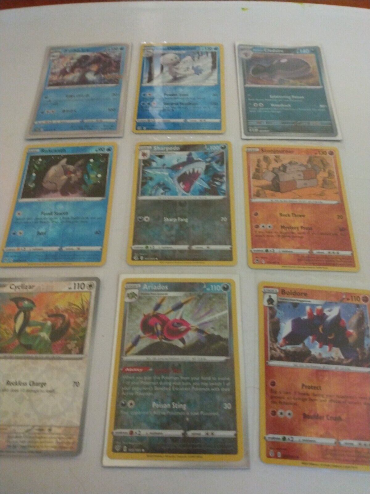 Lot of 9 Holo Pokemon cards