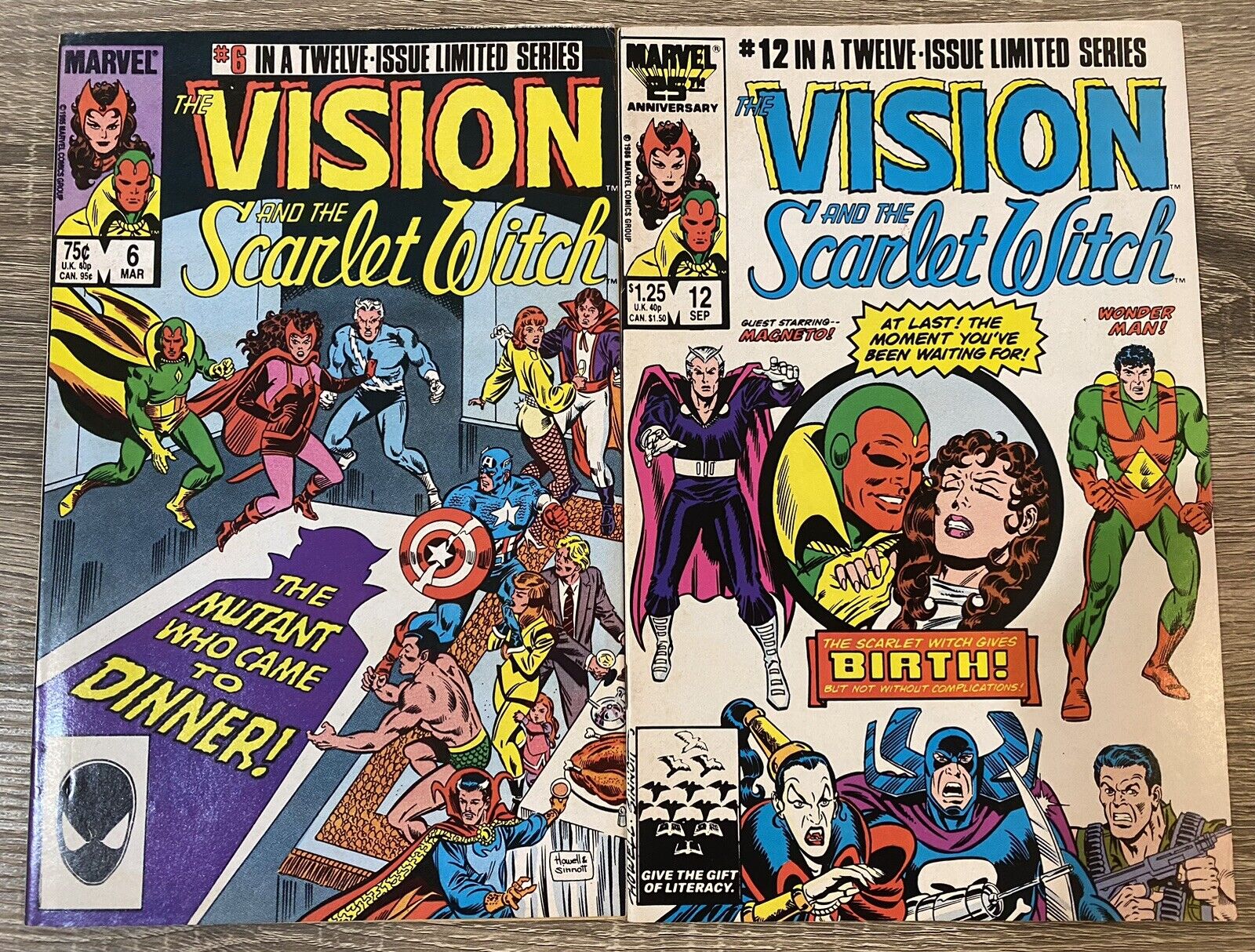 Vision and Scarlet Witch #6, #12, 1st Appearance, KEY Issue, 1986