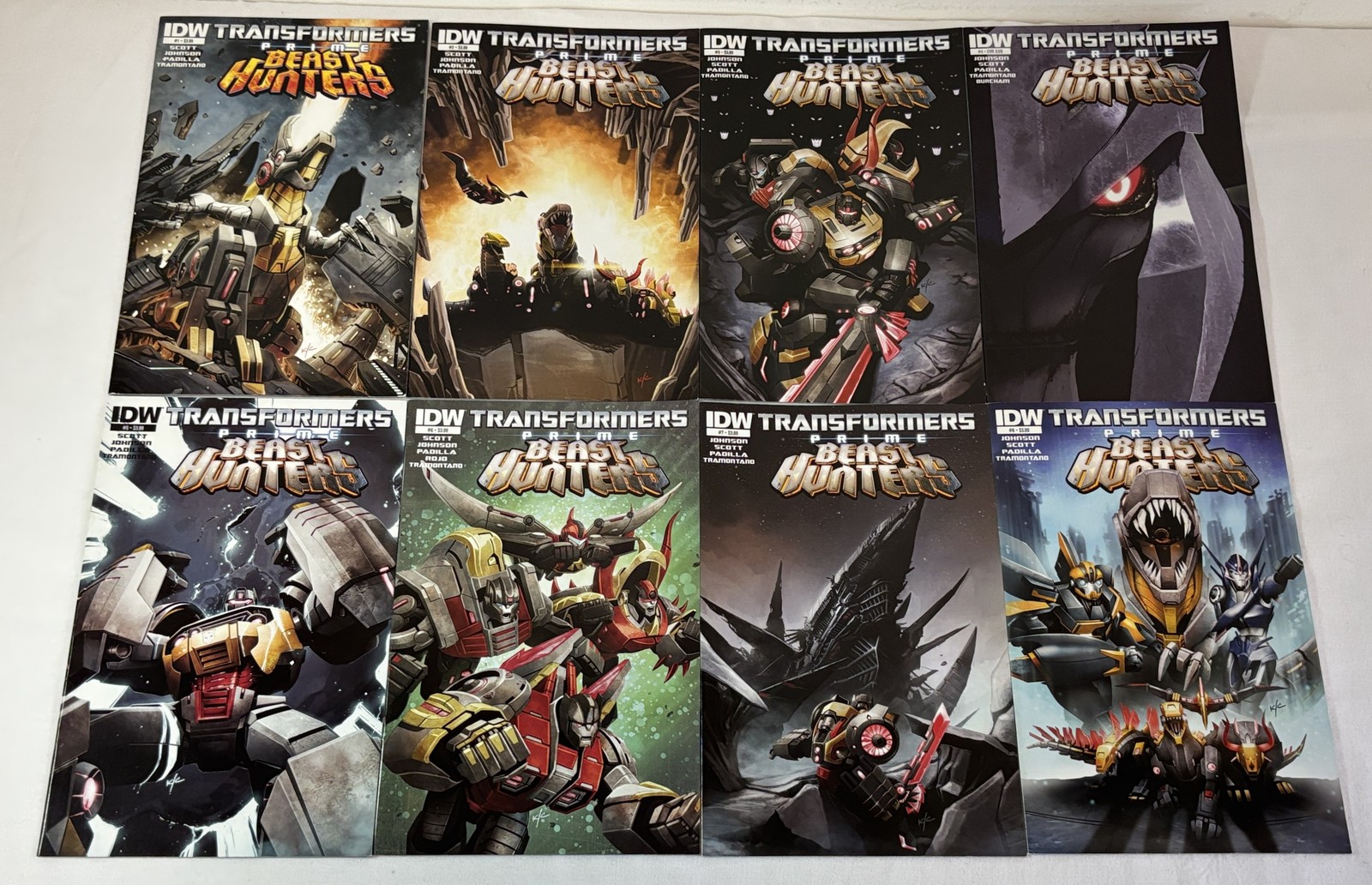 2013 TRANSFORMERS PRIME BEAST HUNTERS #1 2 3 4 5 6 7 8 ~ FULL SET