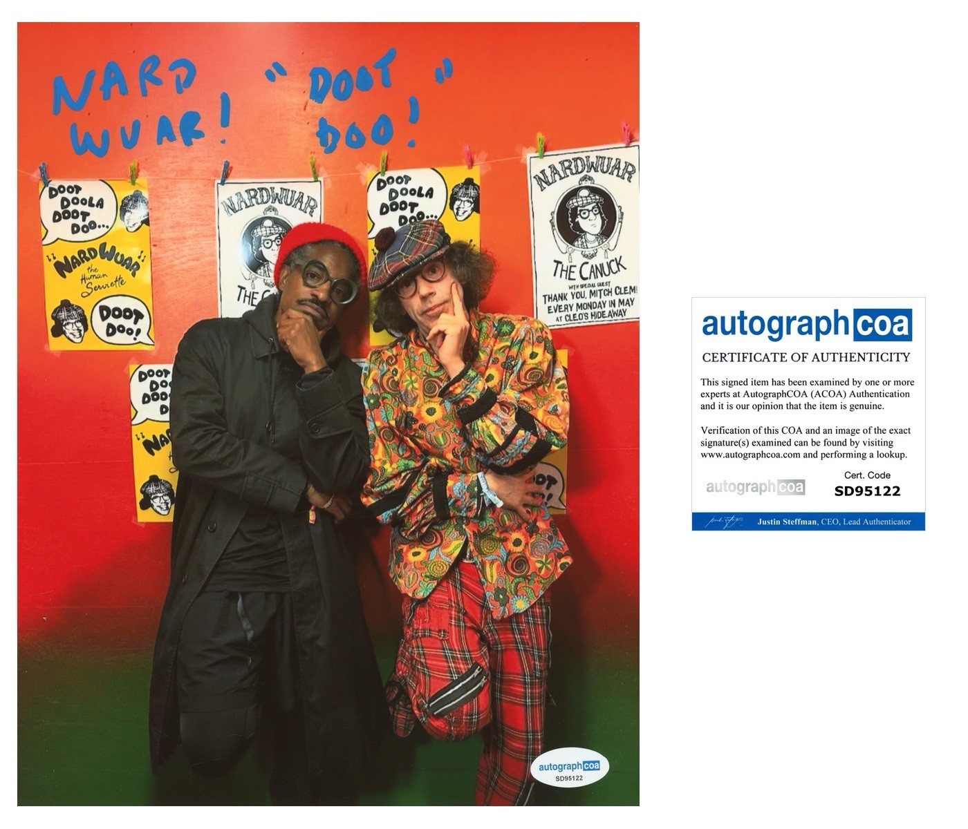 NARDWUAR INTERVIEW SIGNED ANDRE 3000 8x10 PHOTO - ACOA COA