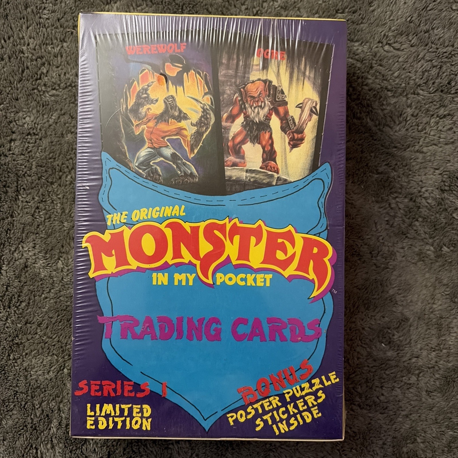 Monster In My Pocket Trading Card Box 1991 SEALED Vintage Monster Cards