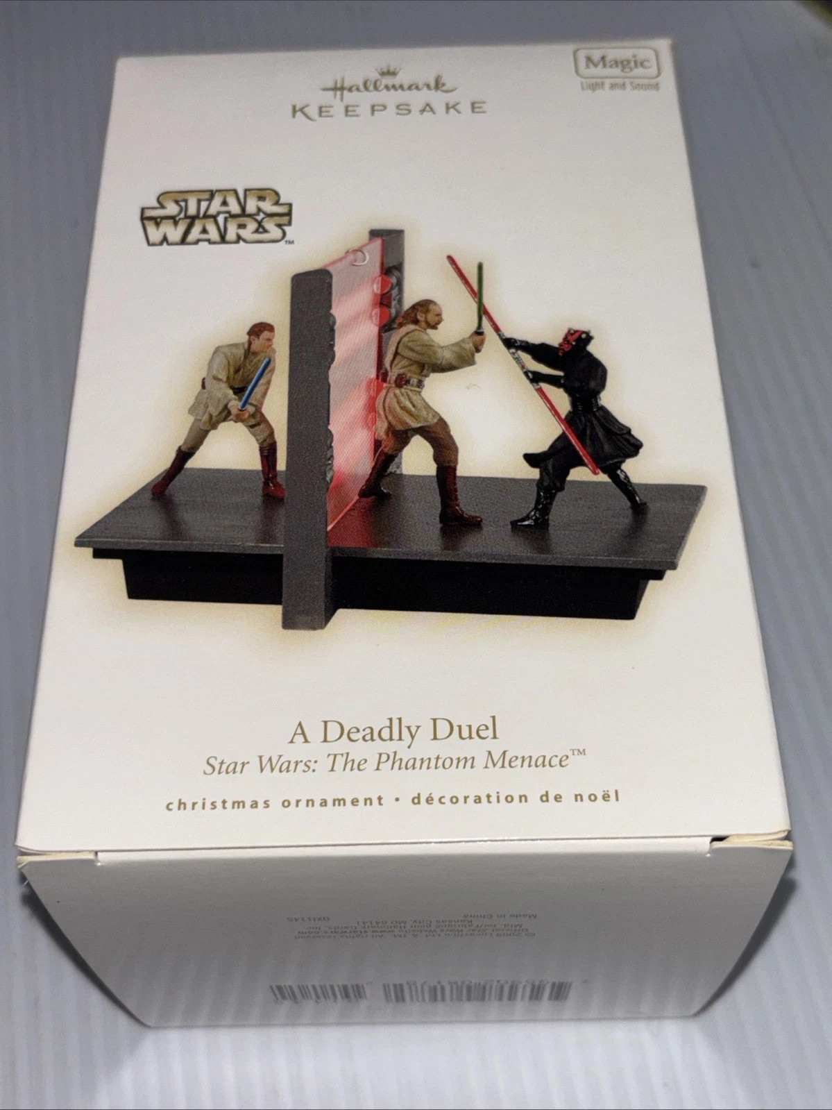 2009 Hallmark Ornament Star Wars The Phantom Menace A Deadly Duel --10-27-20 2009 Hallmark Ornament Star Wars The Phantom Menace A Deadly Duel --10-27-20