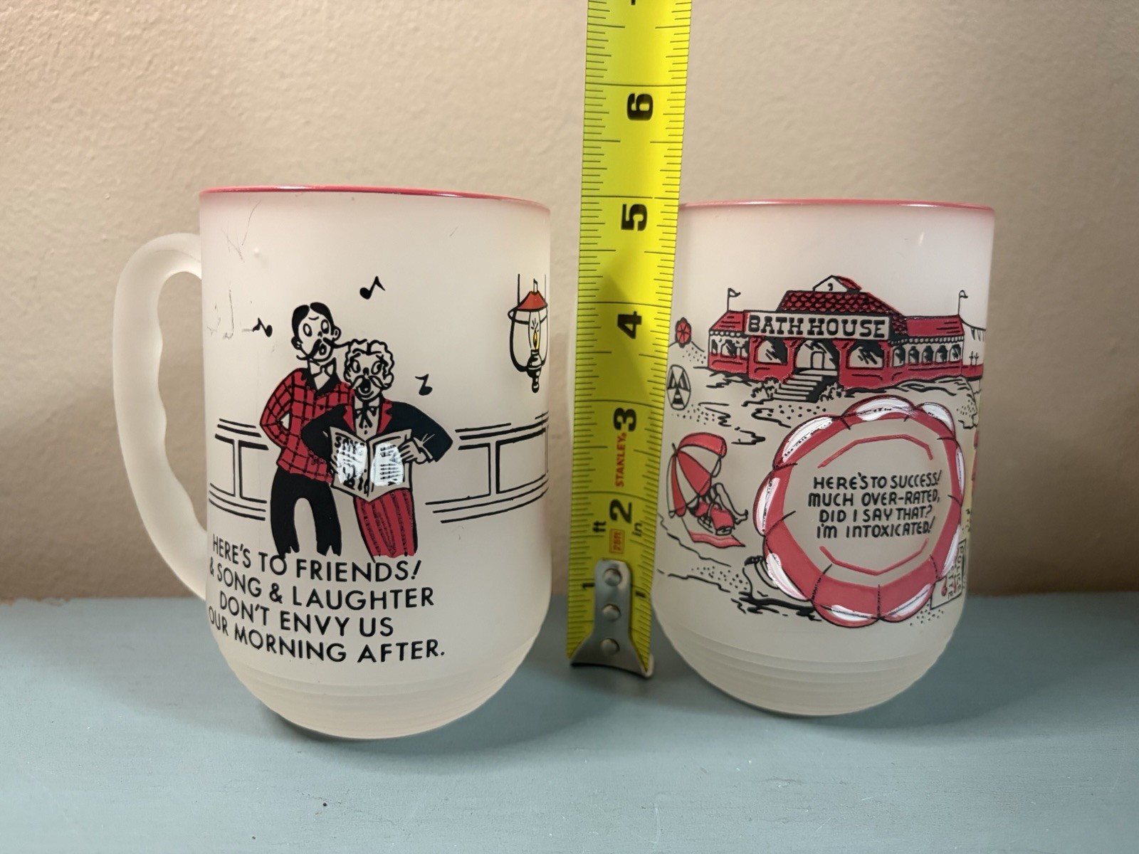 Pair Of Vintage Federal Glass Gay Fad \