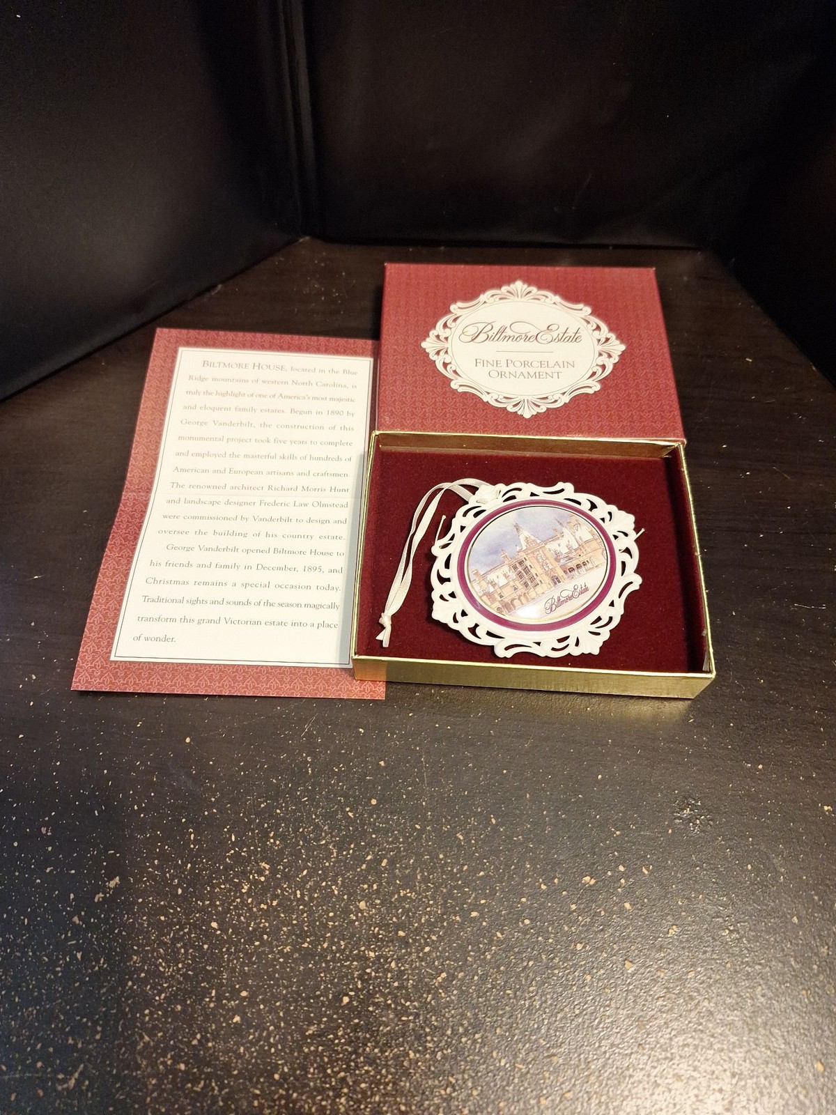 Biltmore Estate Fine Porcelain Christmas Ornament with Box & Insert Biltmore Estate Fine Porcelain Christmas Ornament with Box & Insert