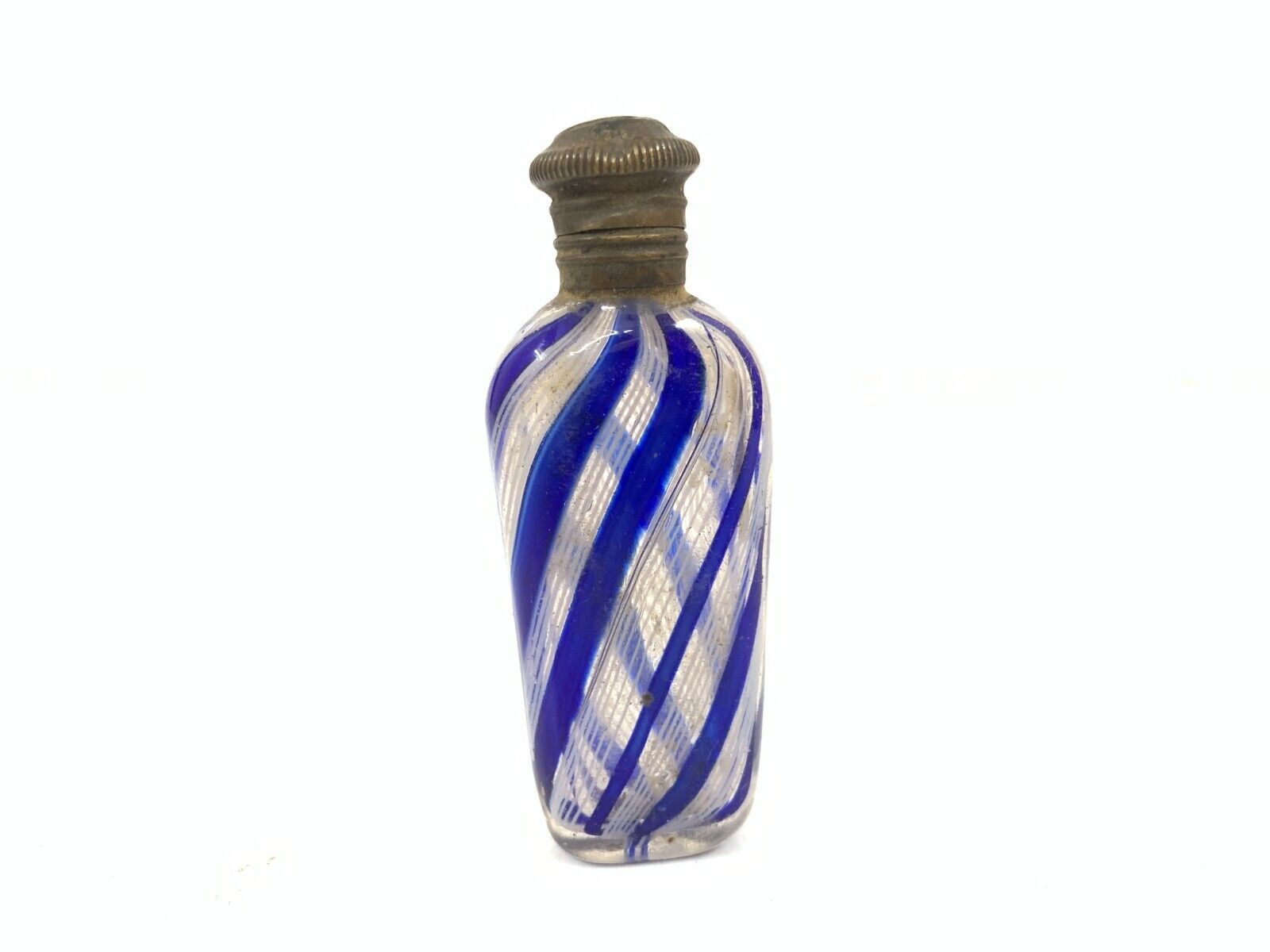 Antique Latticino art perfume bottle