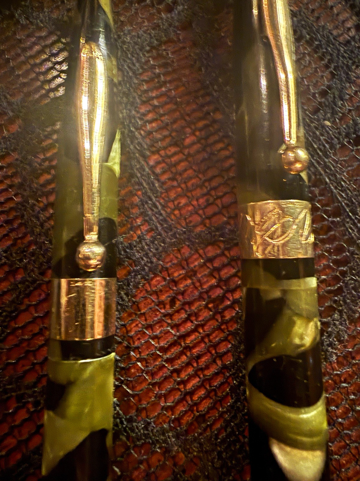 Sheaffer Balance Autobiography Pencils Lot of 2; circa 1931-1933; Solid 14K trim