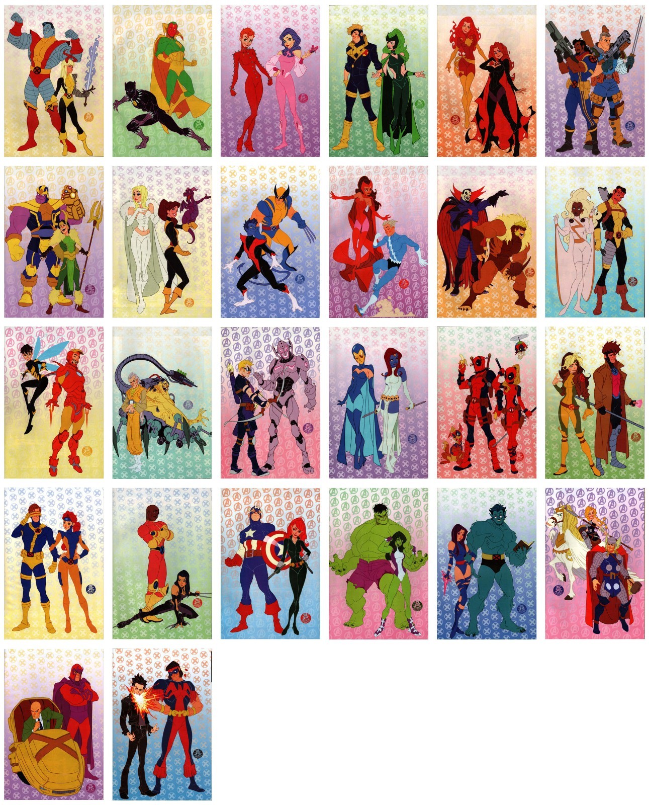 Marvel Comics Mark Brooks 1:50 Animated-Style Virgin Variant *FULL 26 BOOK SET* Marvel Comics Mark Brooks 1:50 Animated-Style Virgin Variant *FULL 26 BOOK SET*