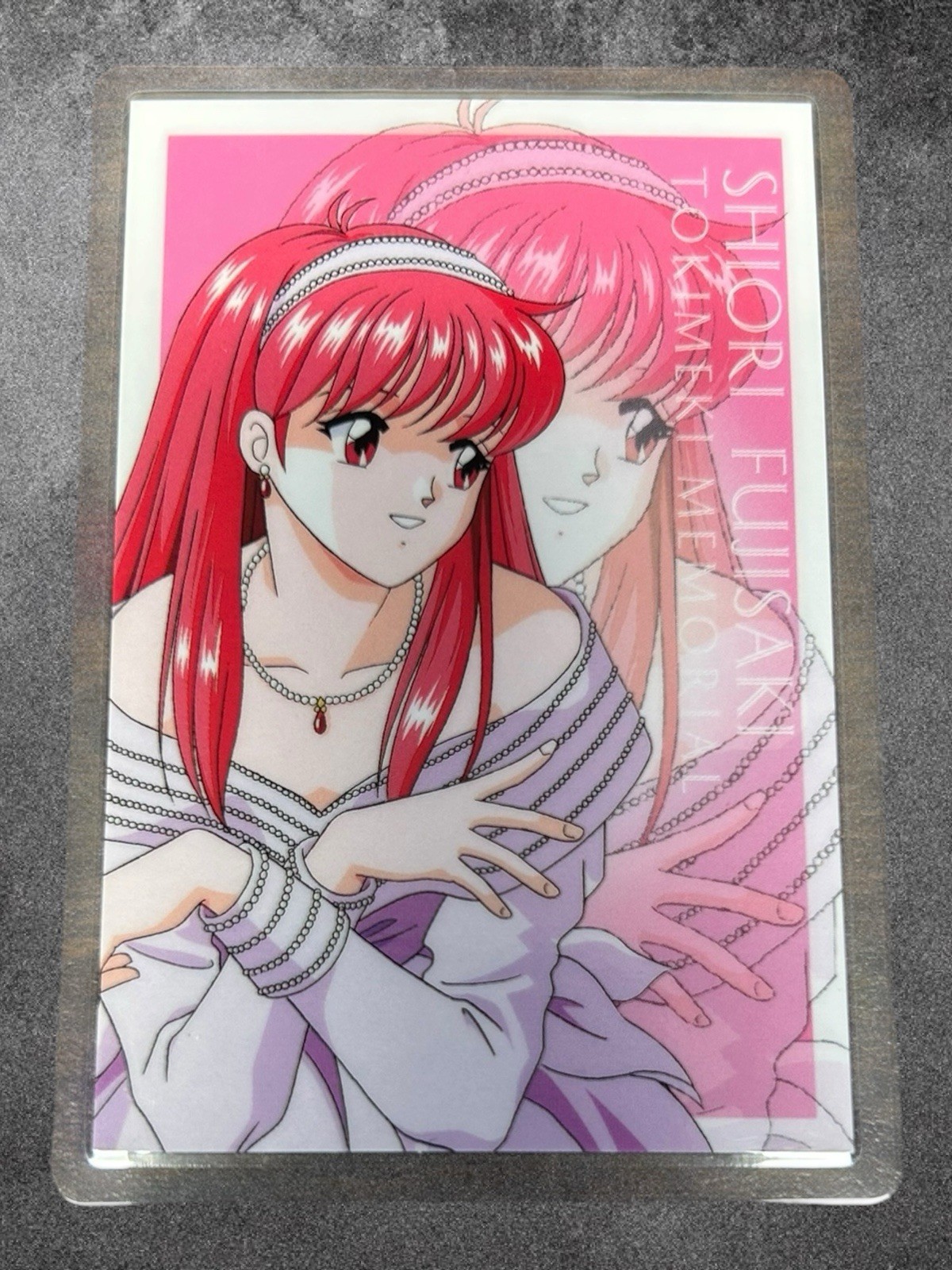 Shiori Fujisaki #001 Tokimeki Memorial Collection Card KONAMI MOVIC 1997 Japan
