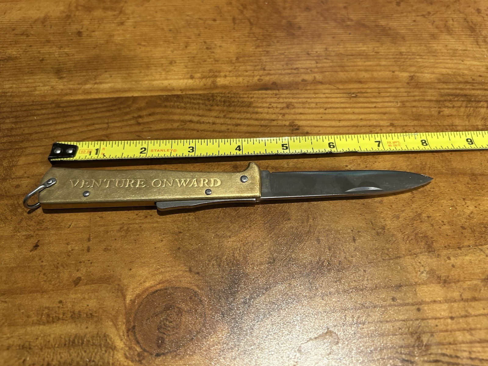 Venture onward Brass Utility Pocket Knife 3.5 Inch Blade