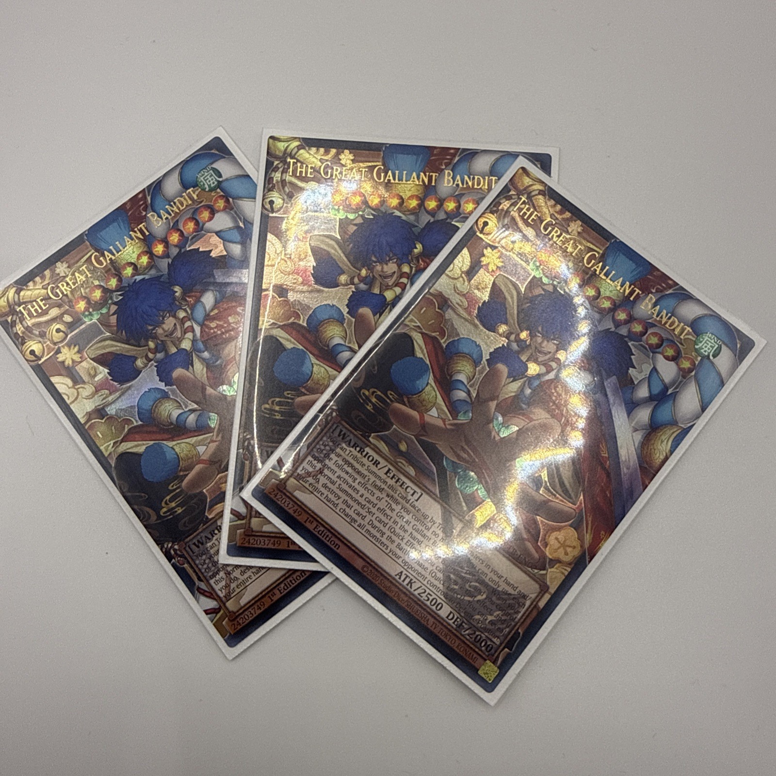 Yu-Gi-Oh TCG The Great Gallant Bandit - BETB-EN027 - Overframe Ultra Rare x3