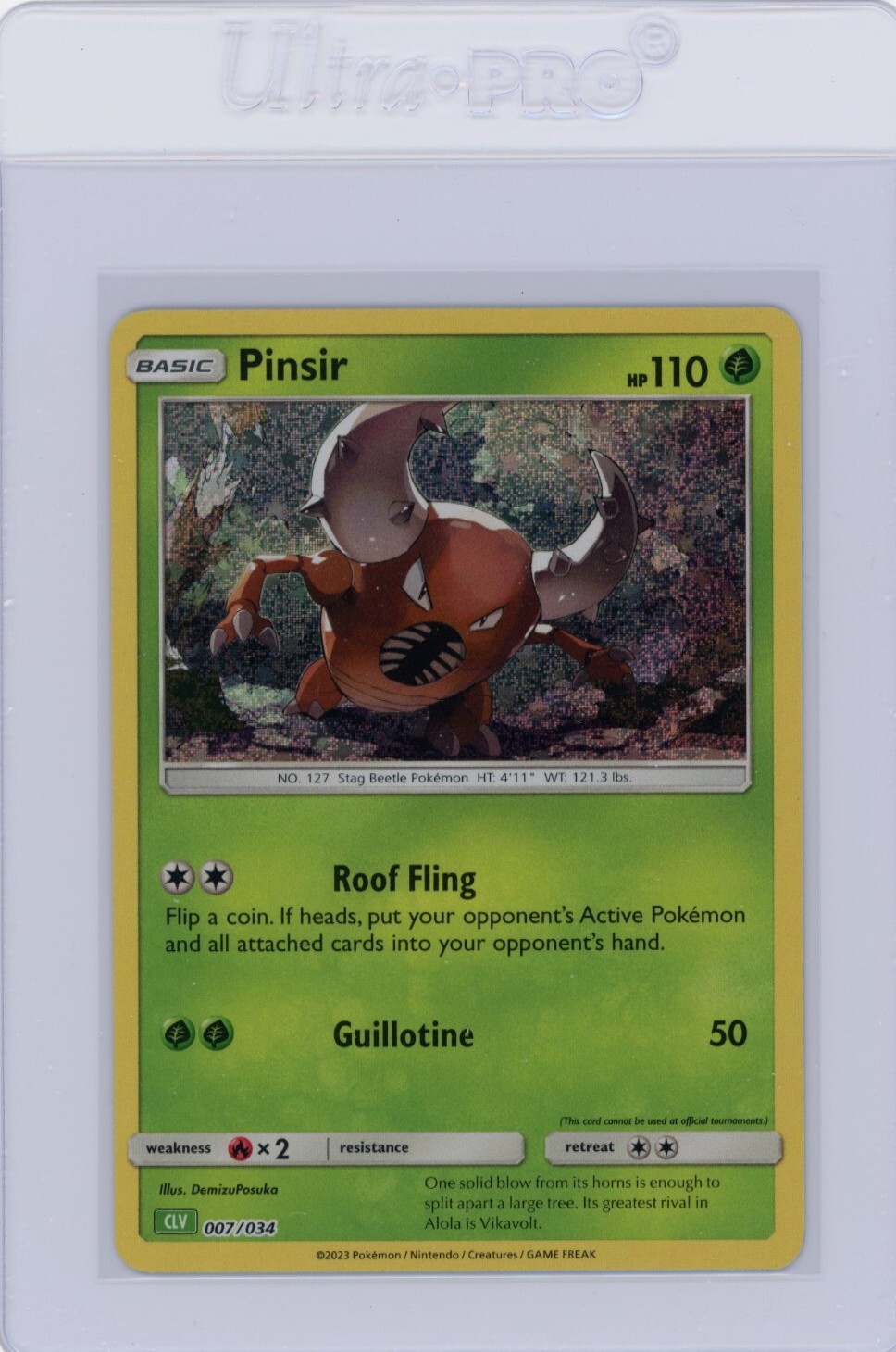 Pinsir CLV 007/034 HOLO Classic Collection 2023 Pokemon Card - NM Near Mint