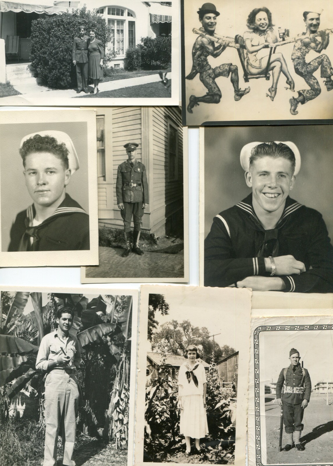 Large Lot of WWII Servicemen Pictures - Originals
