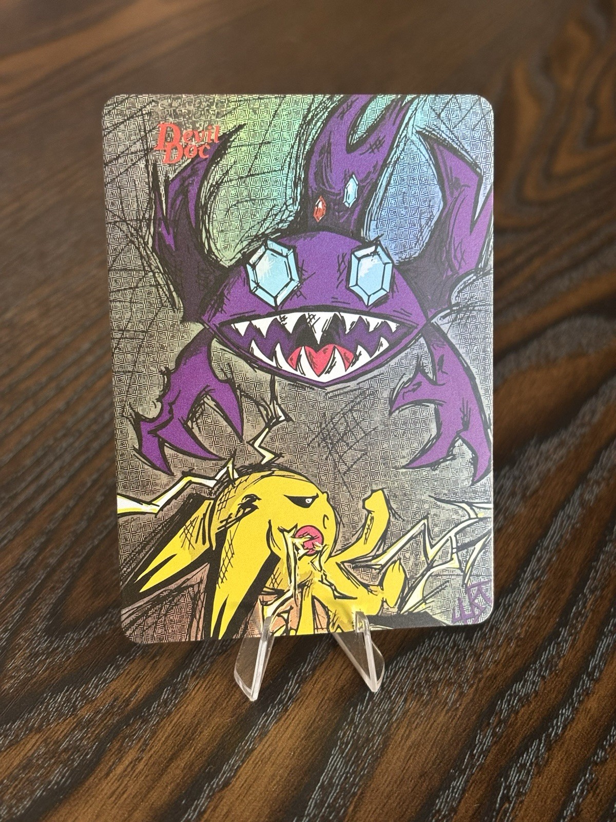 Sableye And Pikachu Combo piece Original Fan Art Set - Devil Doc V4 Non TCG