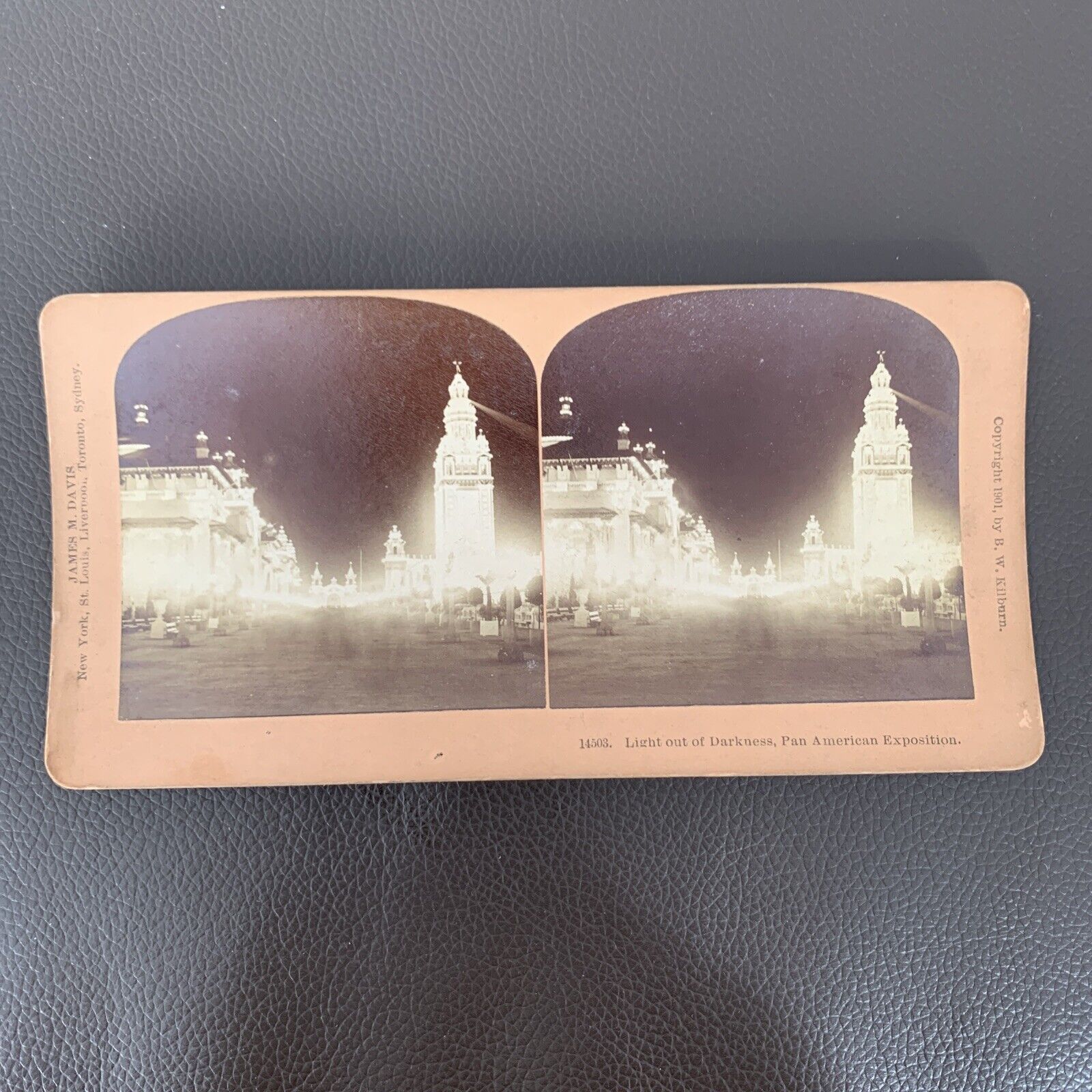 Antique Vintage 1901 Stereoview Card Photo PAN AMERICAN EXPO