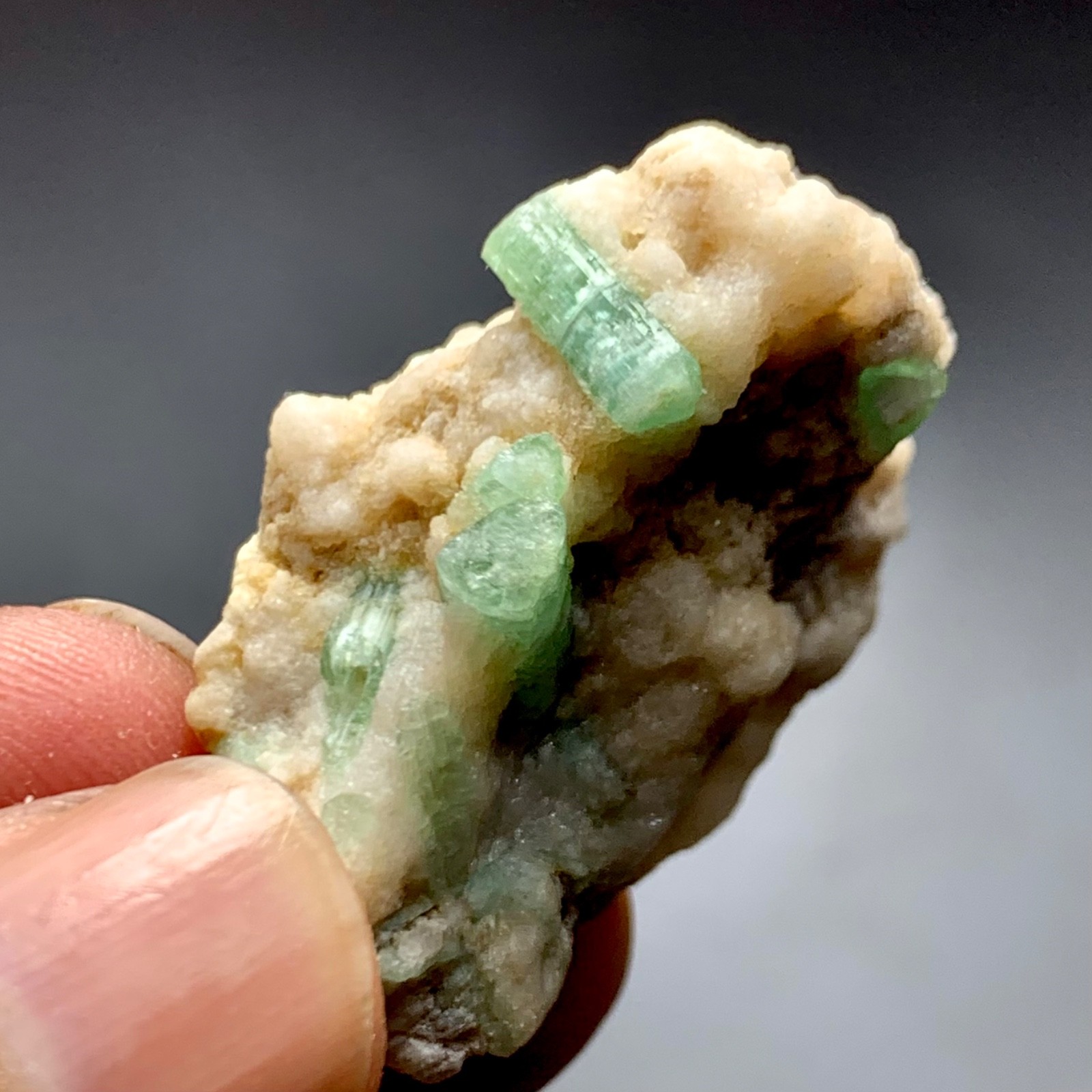 90 CT Terminated Natural Tourmaline Crystals bunch Specimen From Afghanistan