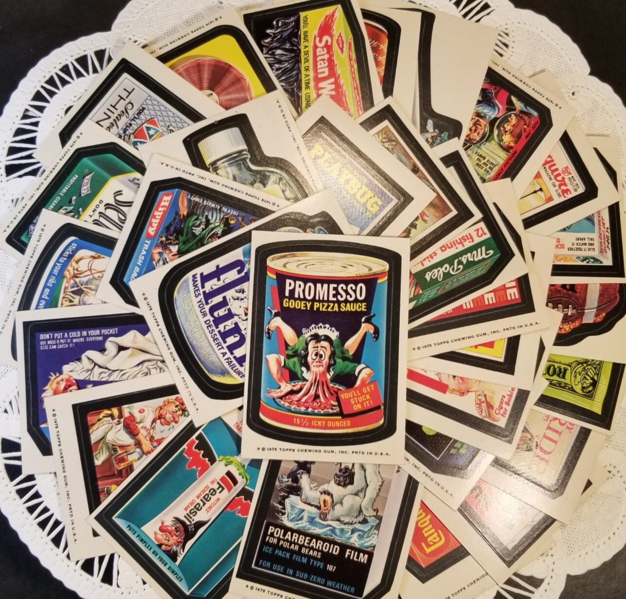 1975 Topps Wacky Packages Series 14 Complete Sticker Base Set Near Mint to Mint