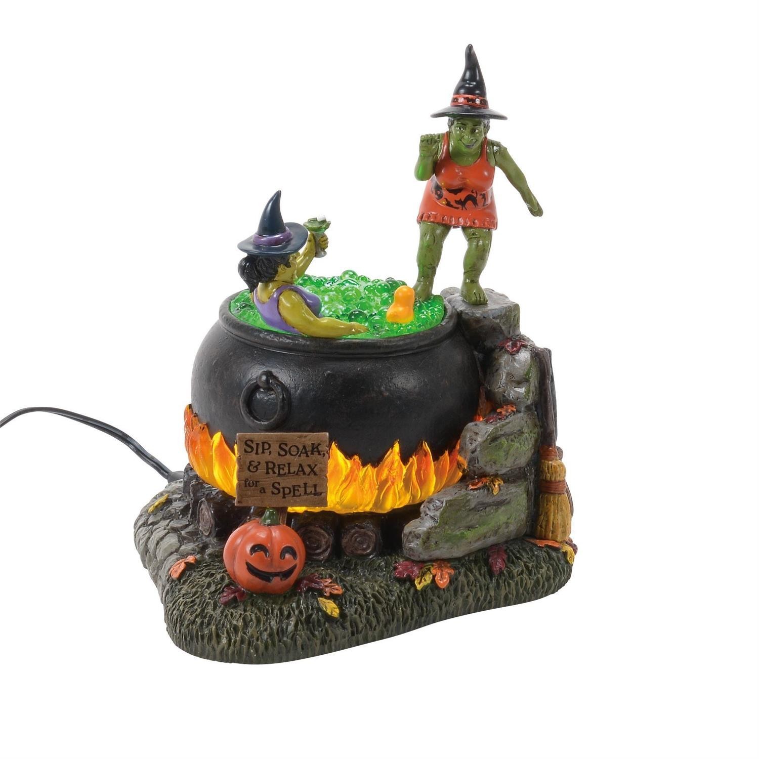 Dept 56 BUBBLE, BUBBLE, NO MORE TROUBLES Halloween Village 6018426 NEW