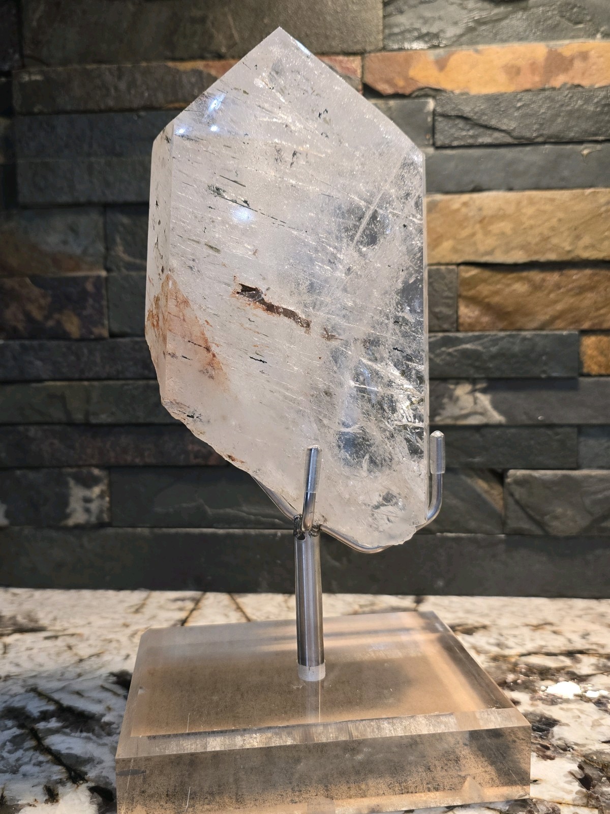 4.2LB TOP Natural clear quartz carved crystal mineral specimen Healing 4.2LB TOP Natural clear quartz carved crystal mineral specimen Healing