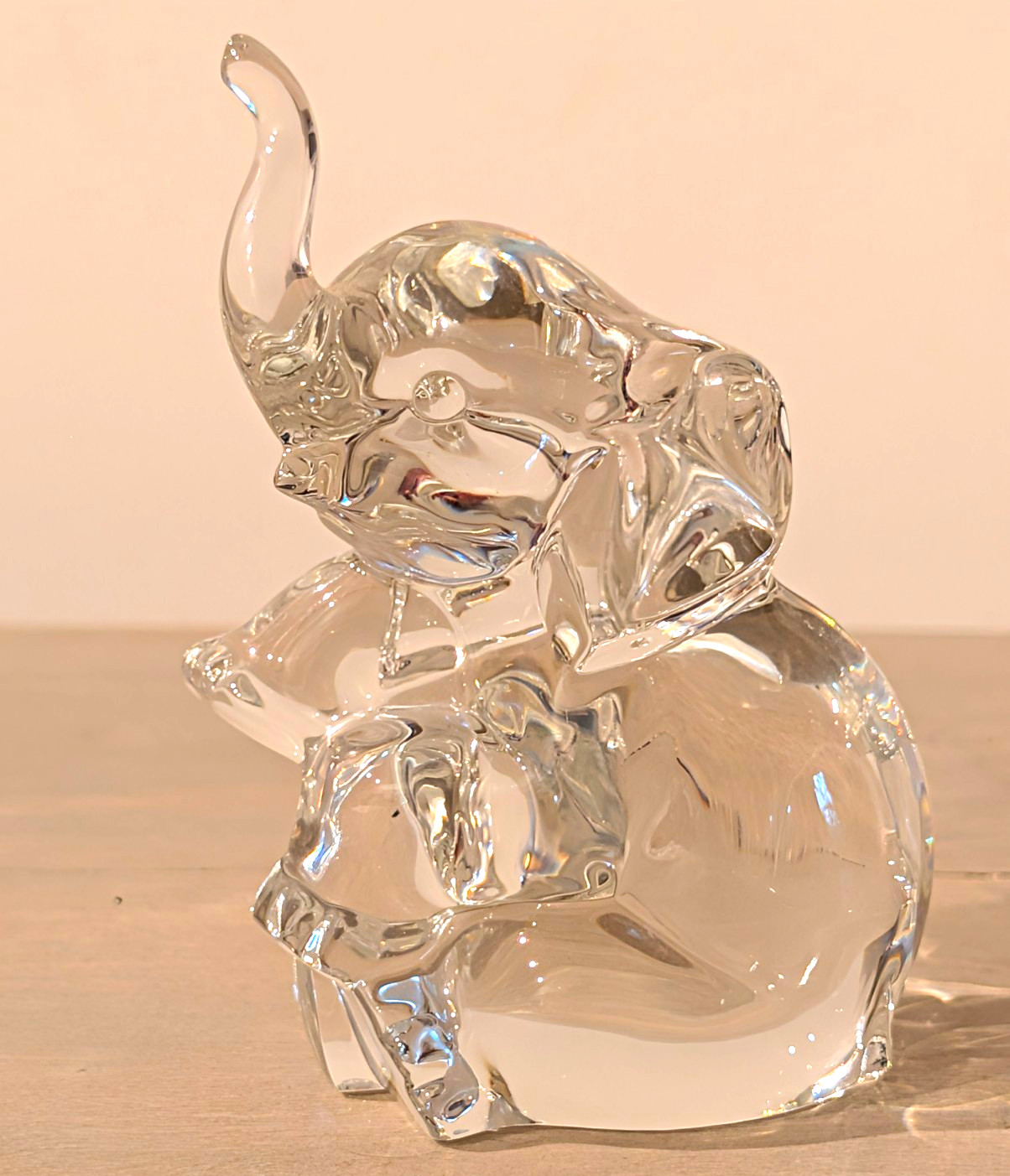 Lenox Fine Crystal Elephant Figurine Clear Crystal 4\