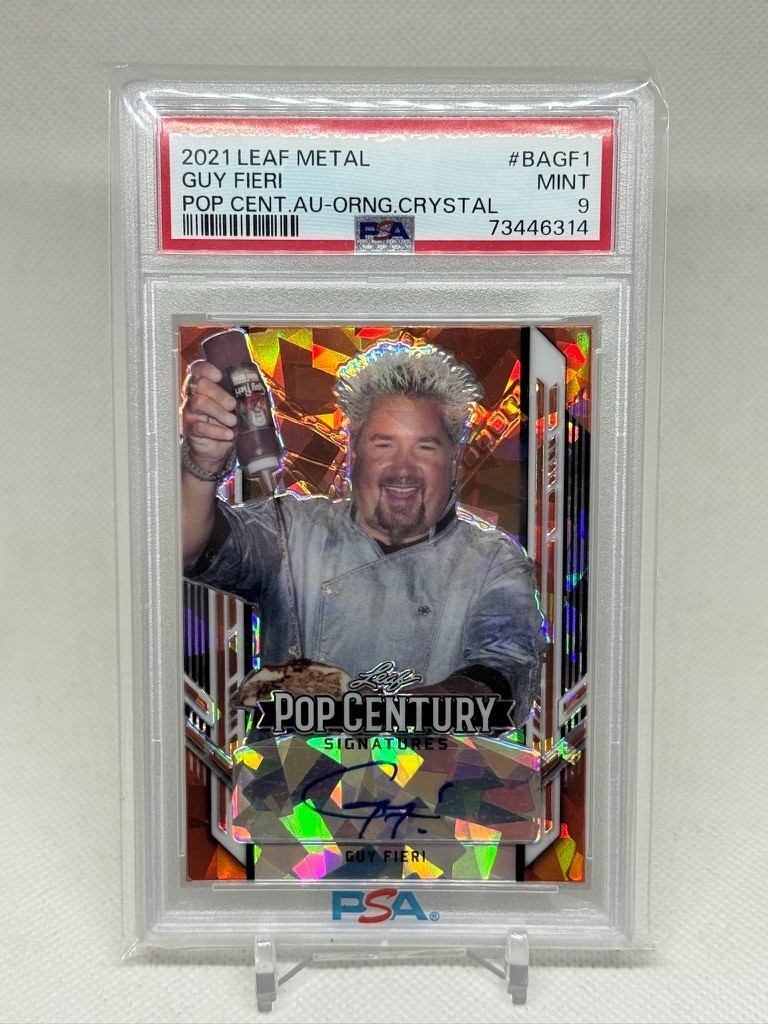 2021 Leaf Metal Pop Century Guy Fieri Orange Crystal PSA 9 /3